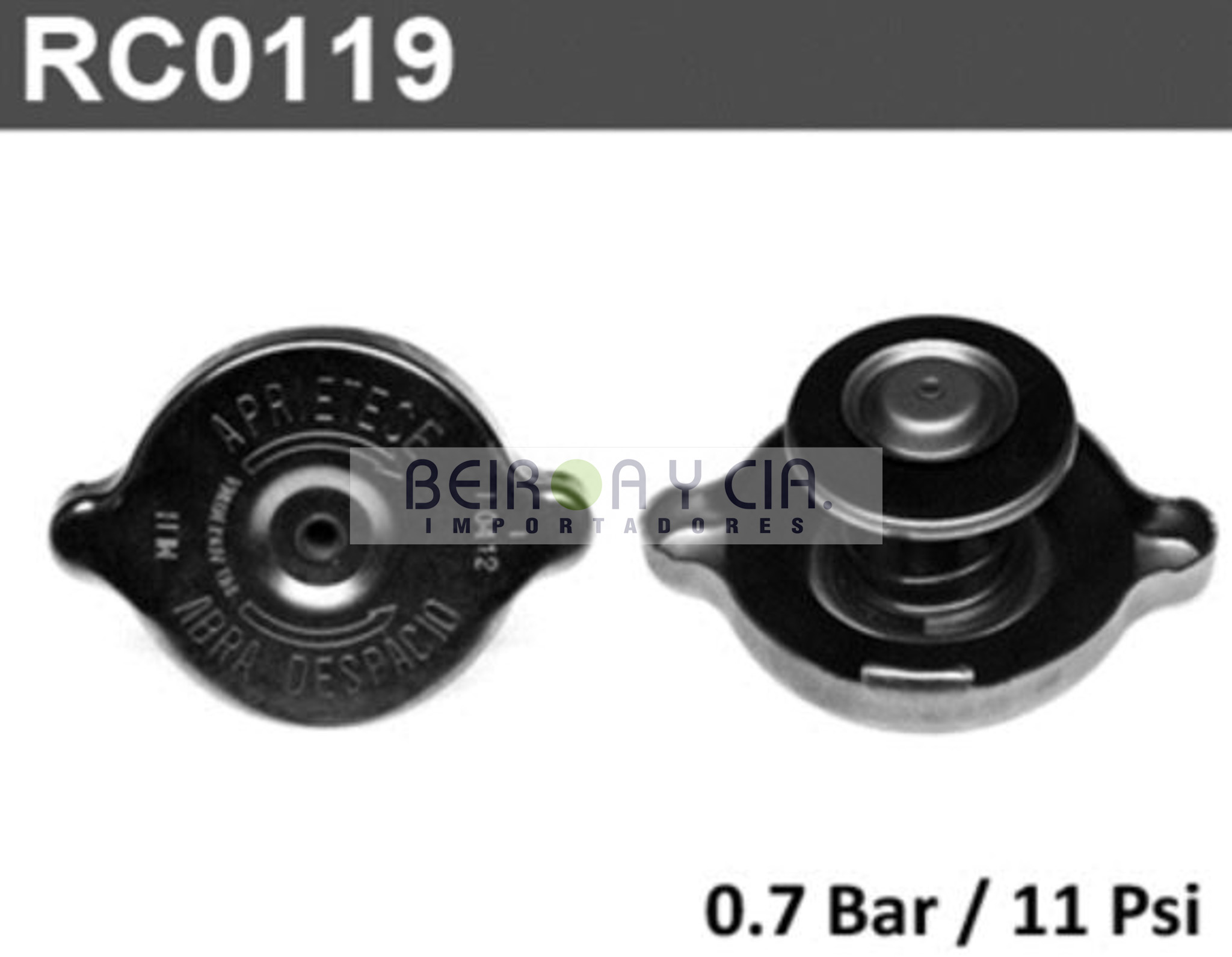 TAPON RAD. RC0119 R12 (0.71 KG.)=NAPI OREJA 11M/M