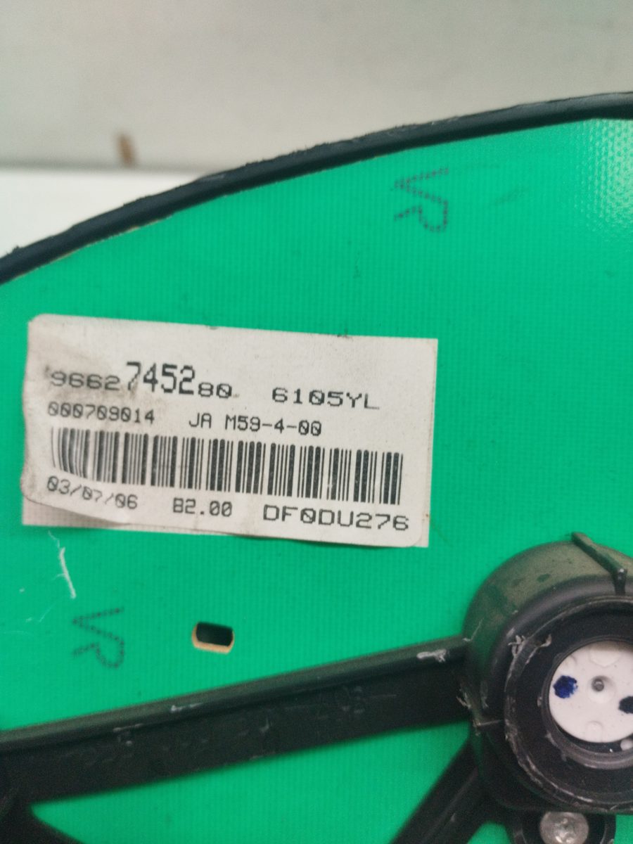 Tablero de Instrumentos Peugeot Partner (S2) 2002-2008 1.6 16V HDi 1.6L 66kW 9662745280