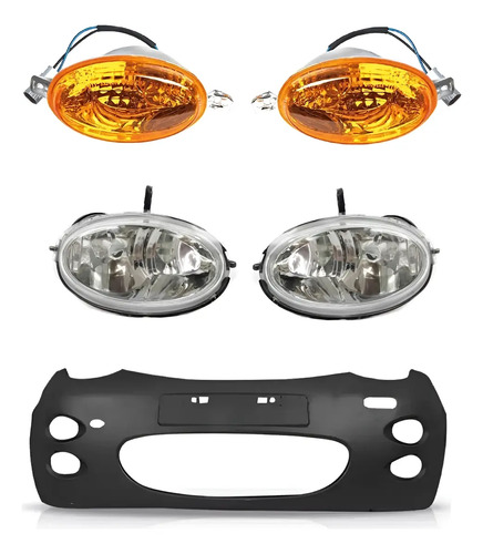 Kit Paragolpe Con Señalero Y Caminero Para Chery Qq