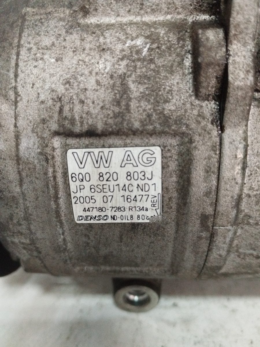 Compresor Aire Acondicionado SEAT Ibiza (6L1) 2001-2009 Reference 1.4L 74kW 6Q0820803J