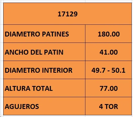 Campana de freno trasera