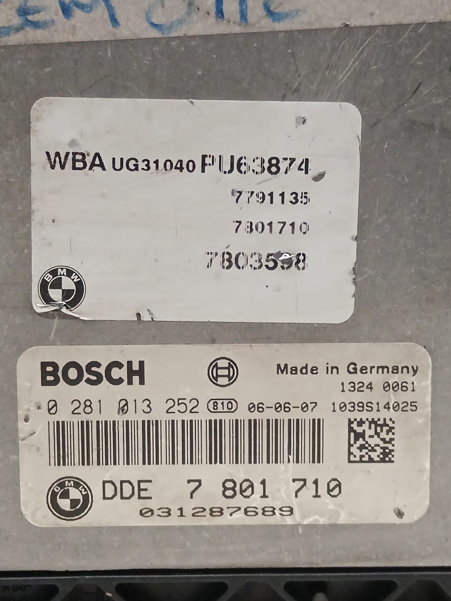 Centralita Motor Uce BMW Serie 3 Berlina (E90) 2004-2012 320d 2.0L 130kW 7801710