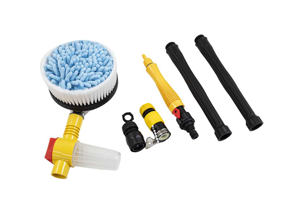 Cepillo de lavado automotriz rotatorio con conector