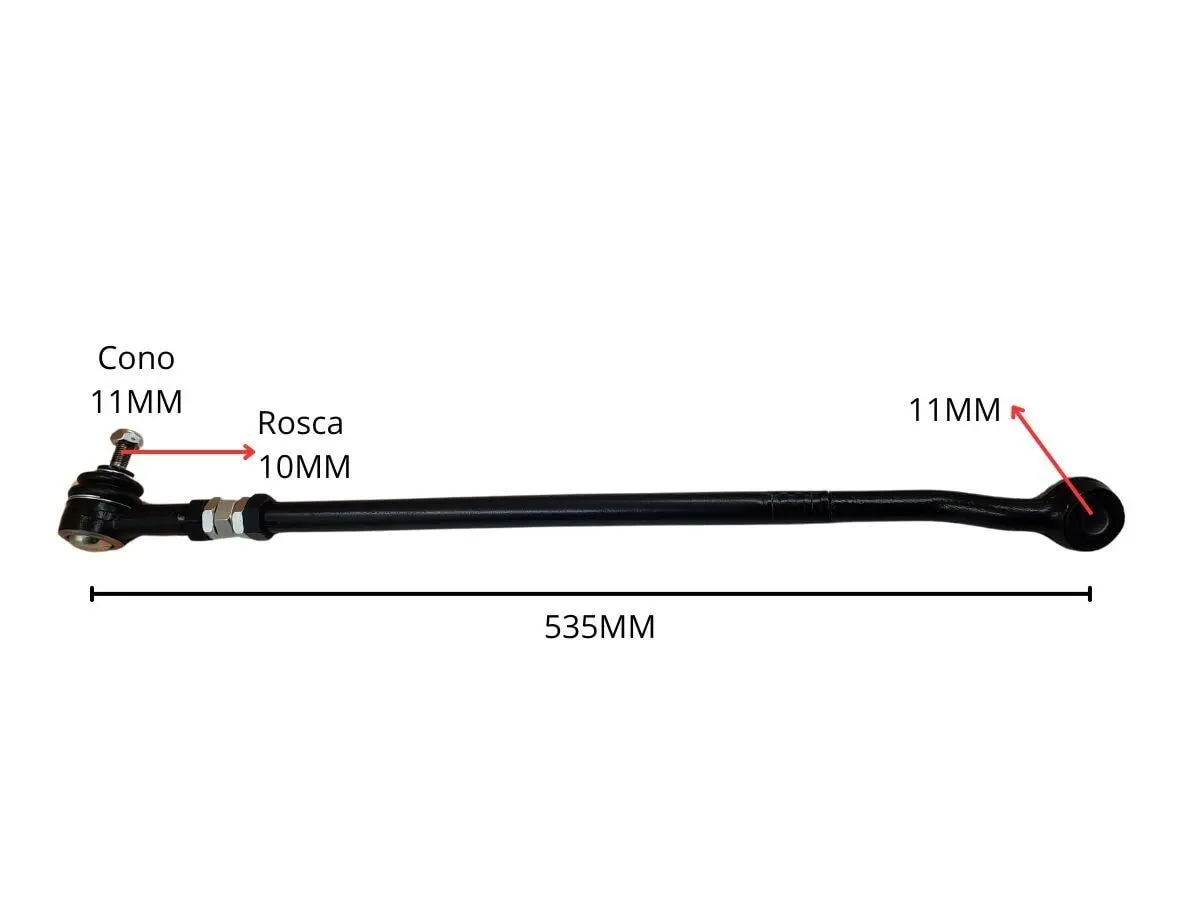 Barra Direccion Volkswagen Saveiro Parati Gol Ii I Iii Iv 80-25 Der