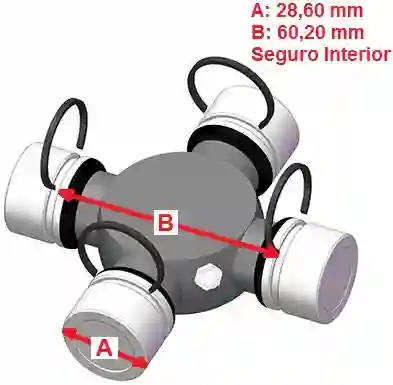 CRUCETA 28.60mm U961