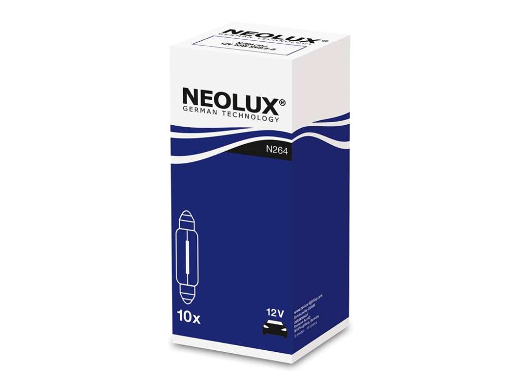 Lámpara 12V 10W Tubular 11x41mm