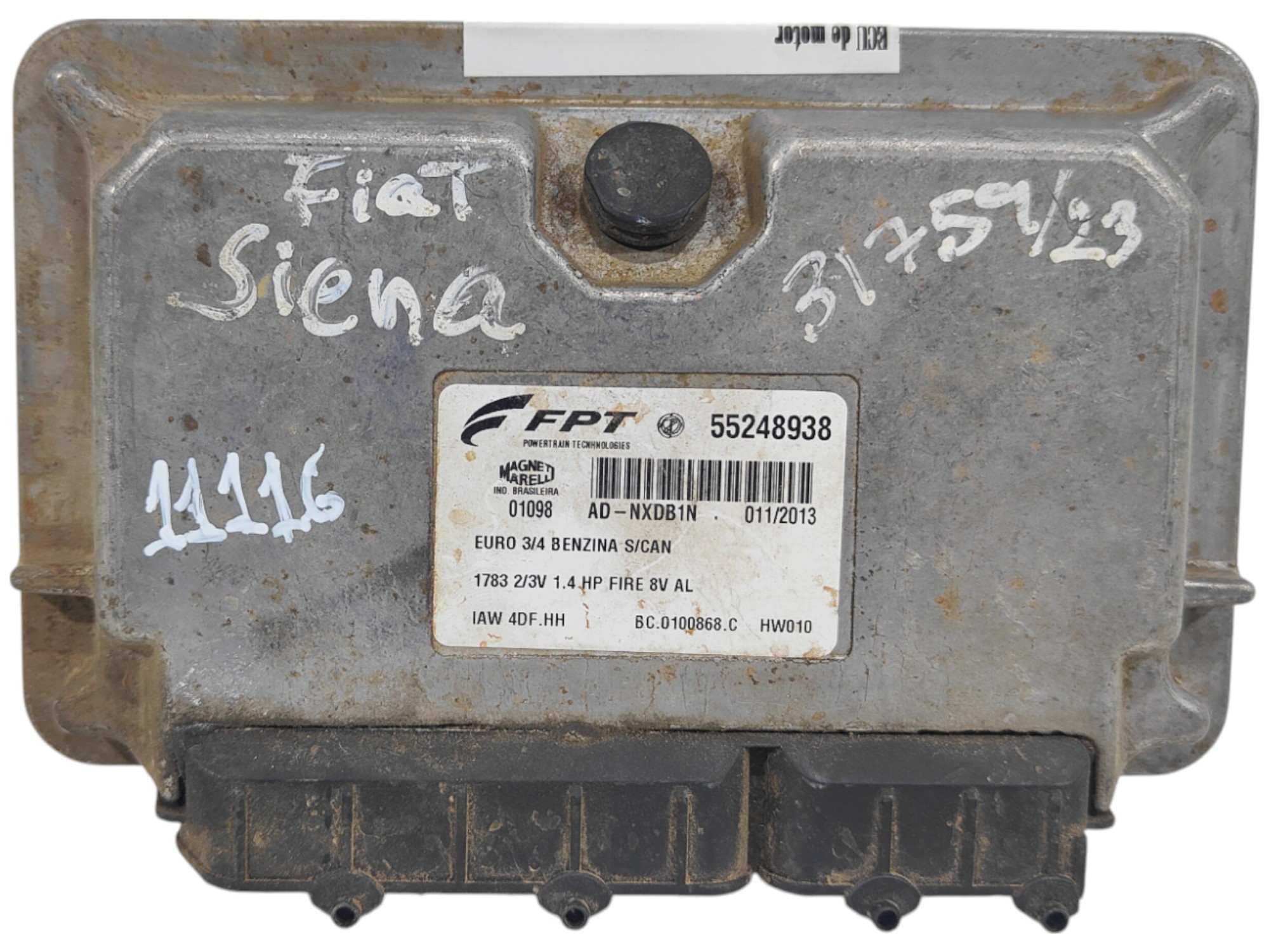 ECU de motor Fiat Siena Fire 1.4 2014, Ref: 11116-K3C5