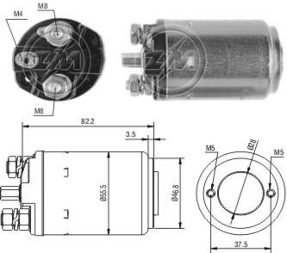AUTOMATICO ARRANQUE VW GOL/PASSAT DIESEL C/WAPSA 2 TORNILLOS