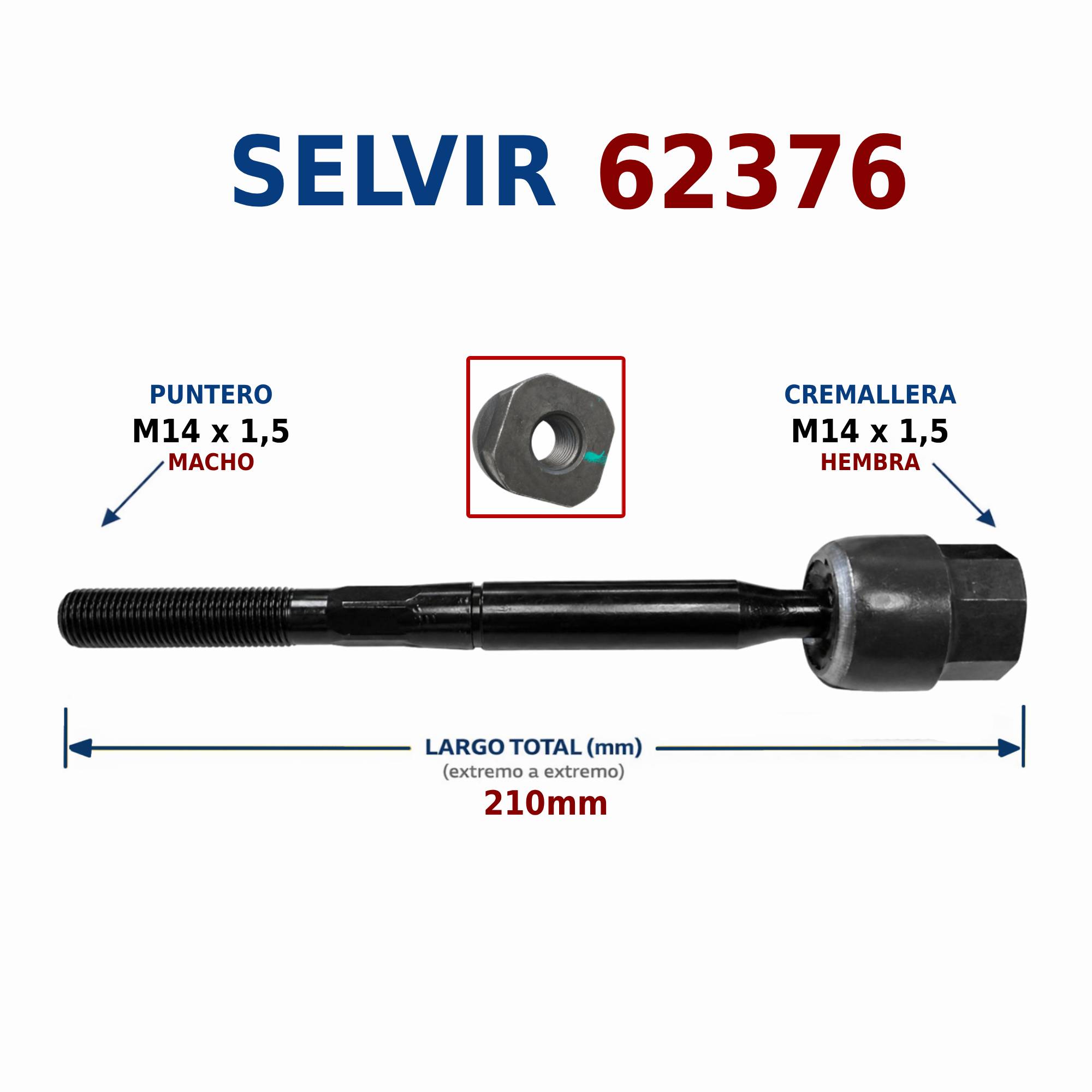 RACK END CHEVROLET SPARK EUV ORIGINAL