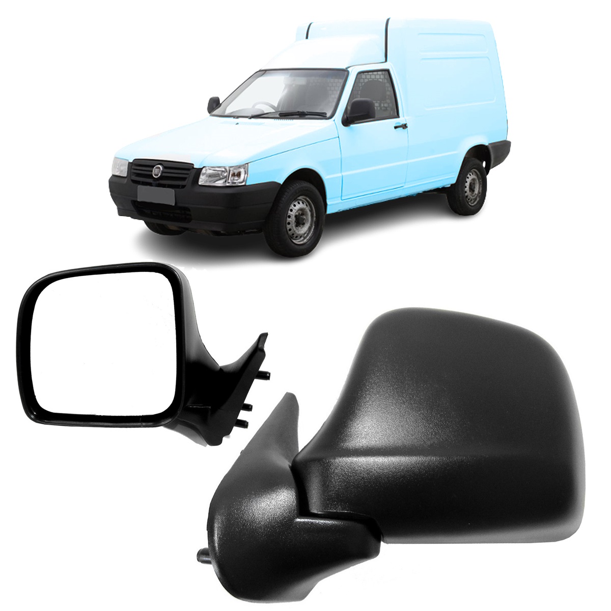 Espejo Izquierdo Fiat Fiorino 2011  2013 Sin Control