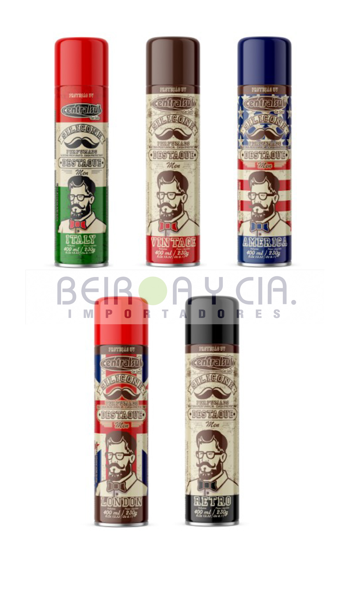 SPRAY CS SILICONA AMERICA/RETRO/VINTAGE/LONDON