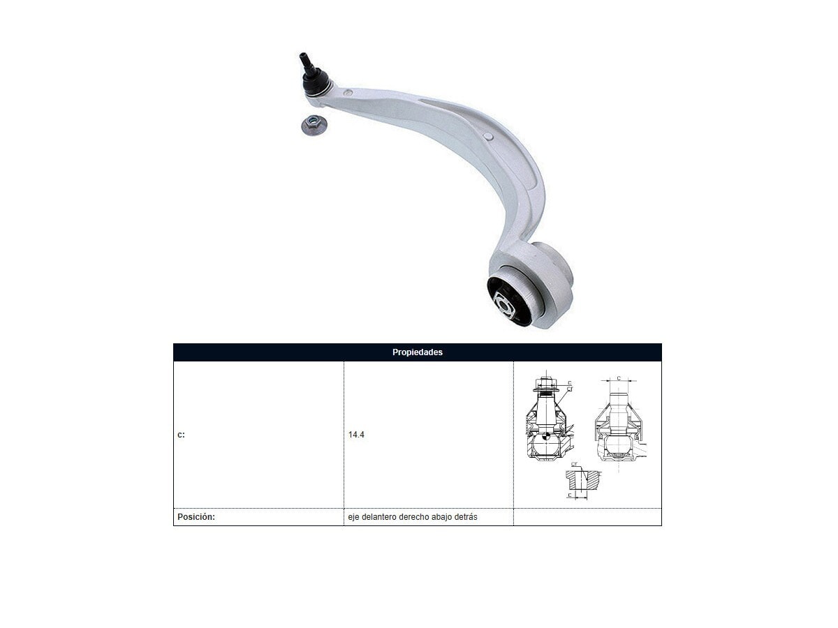 Brazo De Suspension Del Audi A4/Q5 08-17 Der