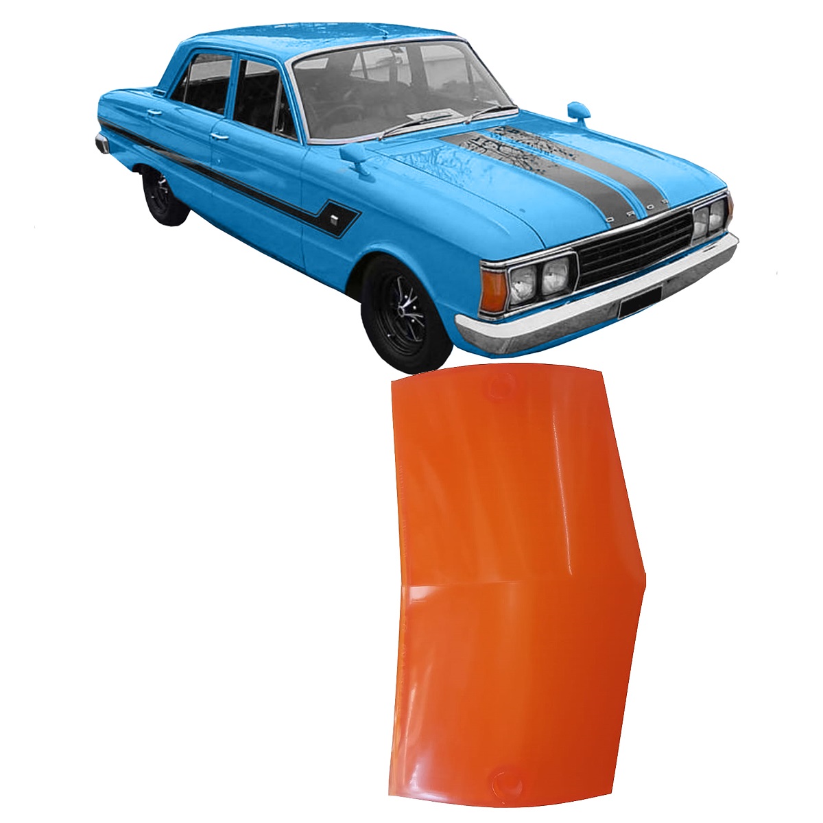 Acrílico De Señalero Derecho Ford Falcon / 1977