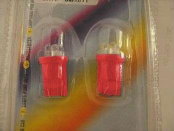 LAMPARA LED 5W C/IMP 4LED ROJA JGO