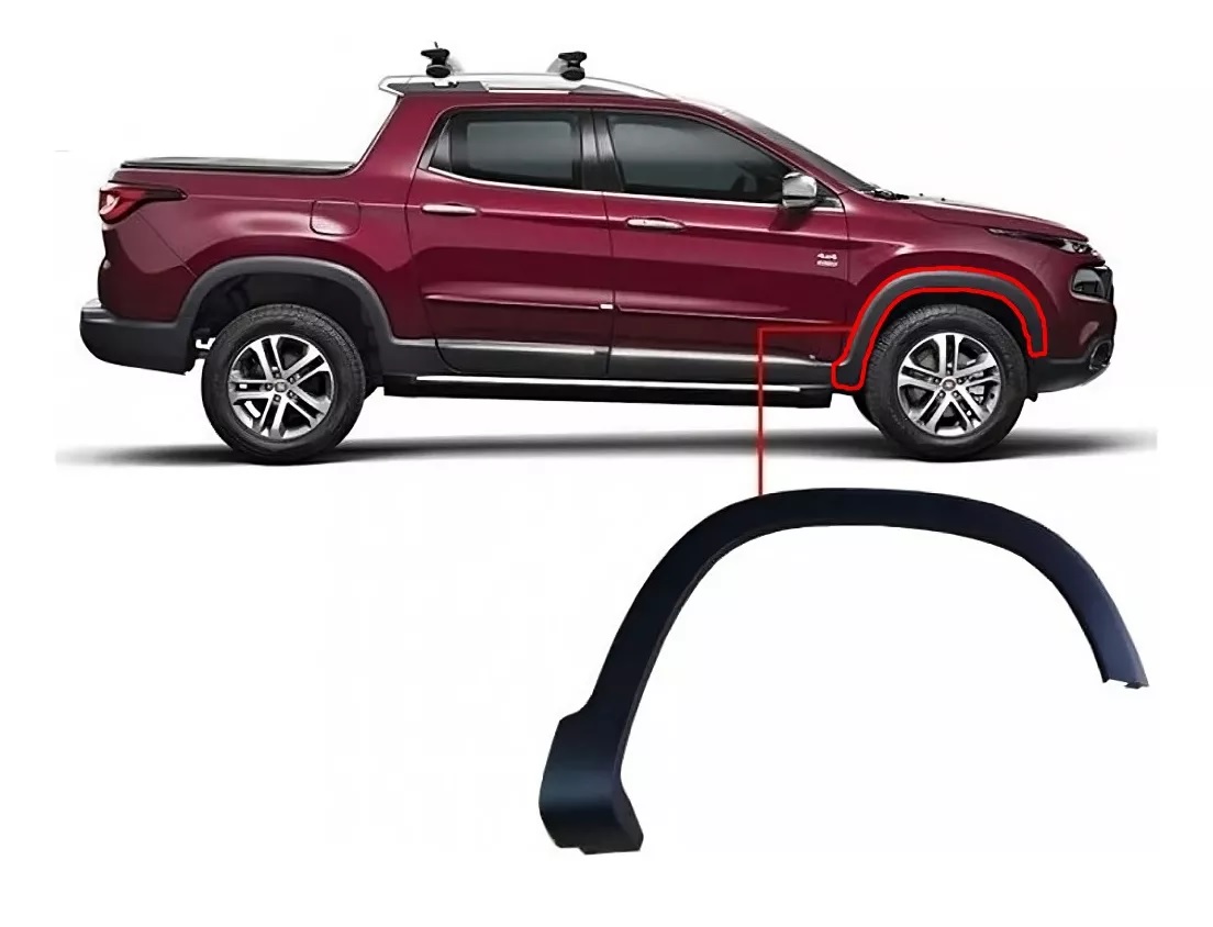 MOLDURA DE GUARDABARRO DELANTERO DERECHO FIAT TORO 2019 [ORIGINAL FIAT]