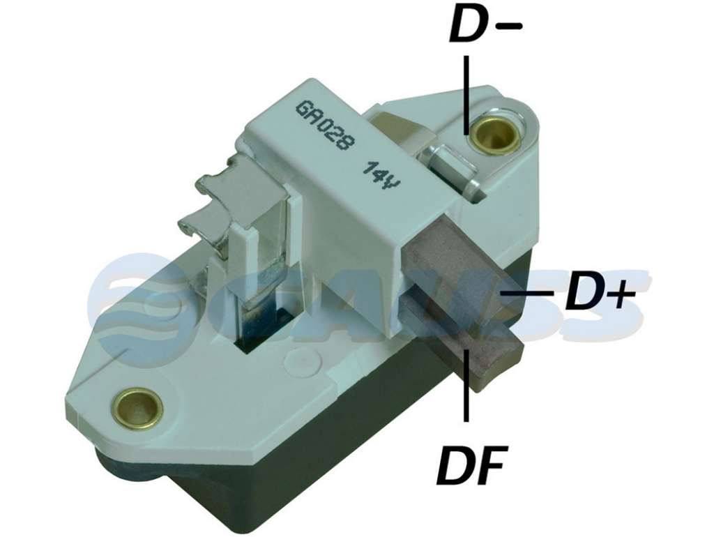 REGULADOR ALTERNADOR BOSCH FI/FO/GM/VW 12V/95AMP COLECTOR 28MM