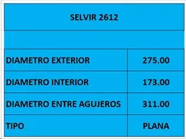 PLACA EMBR HYUNDAI-MITSUBISHI (275mm) VALEO