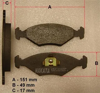 PASTILLAS DEL FIAT-VW 84 (ATE) BREMSI