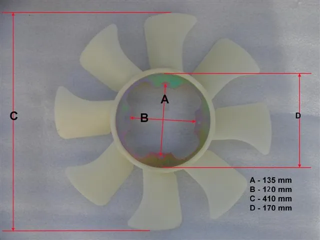PALETA VENTILADOR NISSAN 720 – D21 4X4