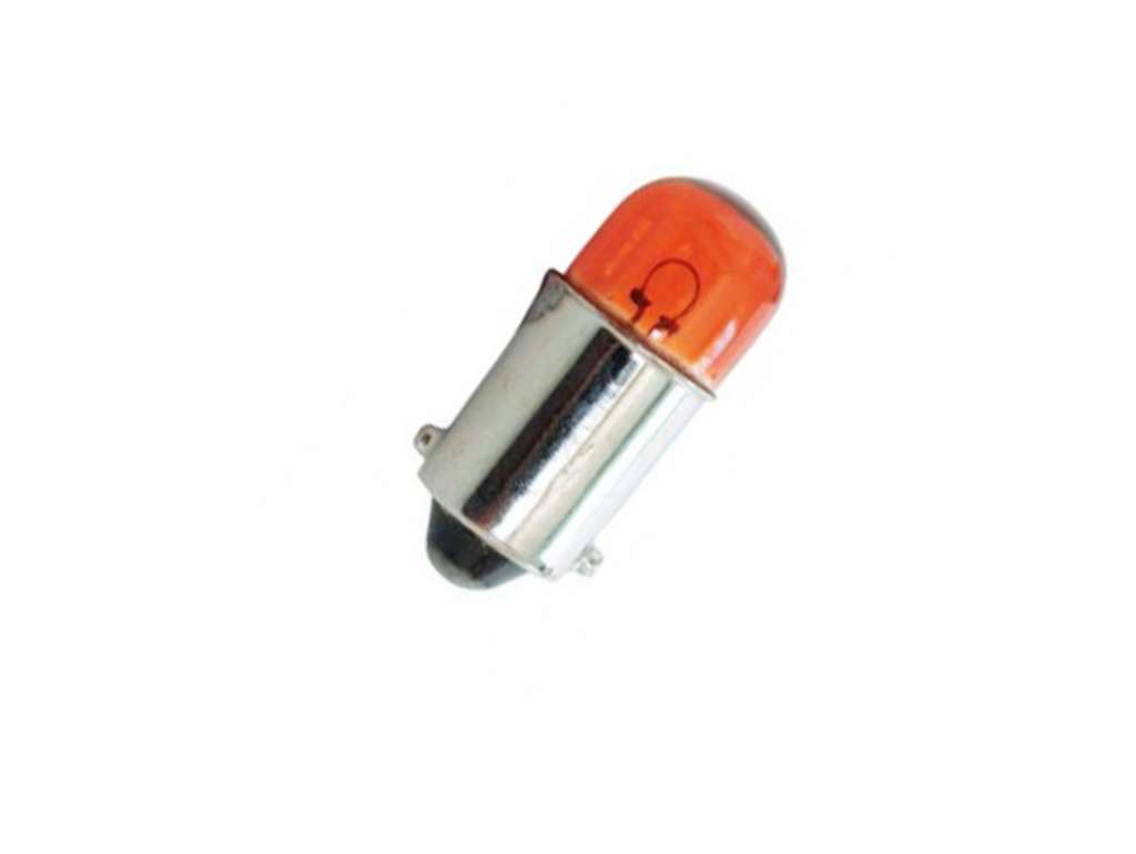 Lámpara de señalización 12V 4W 1 polo BAY9S roja
