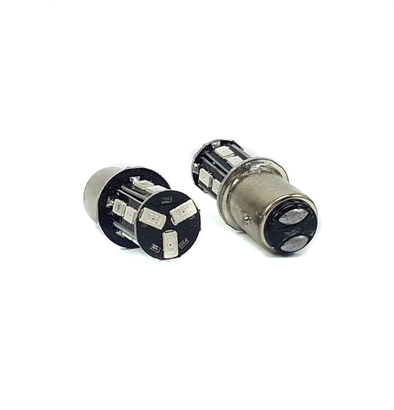 Lampara S25 8 Led Azul 2 Polos
