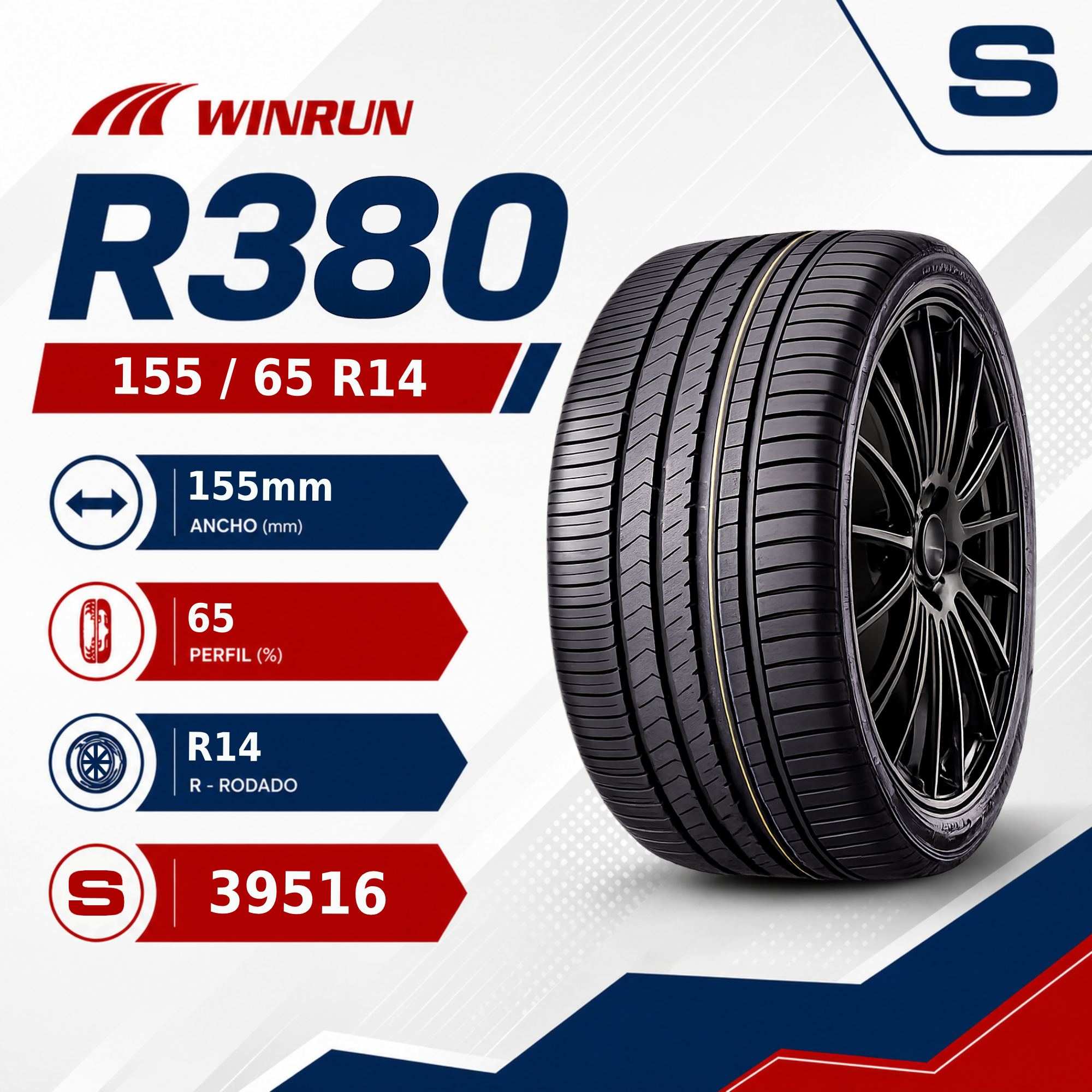 NEUMATICO 155/65 R14 WINRUN R380
