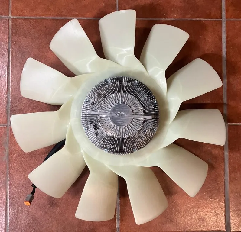Paleta de ventilador con acople viscoso