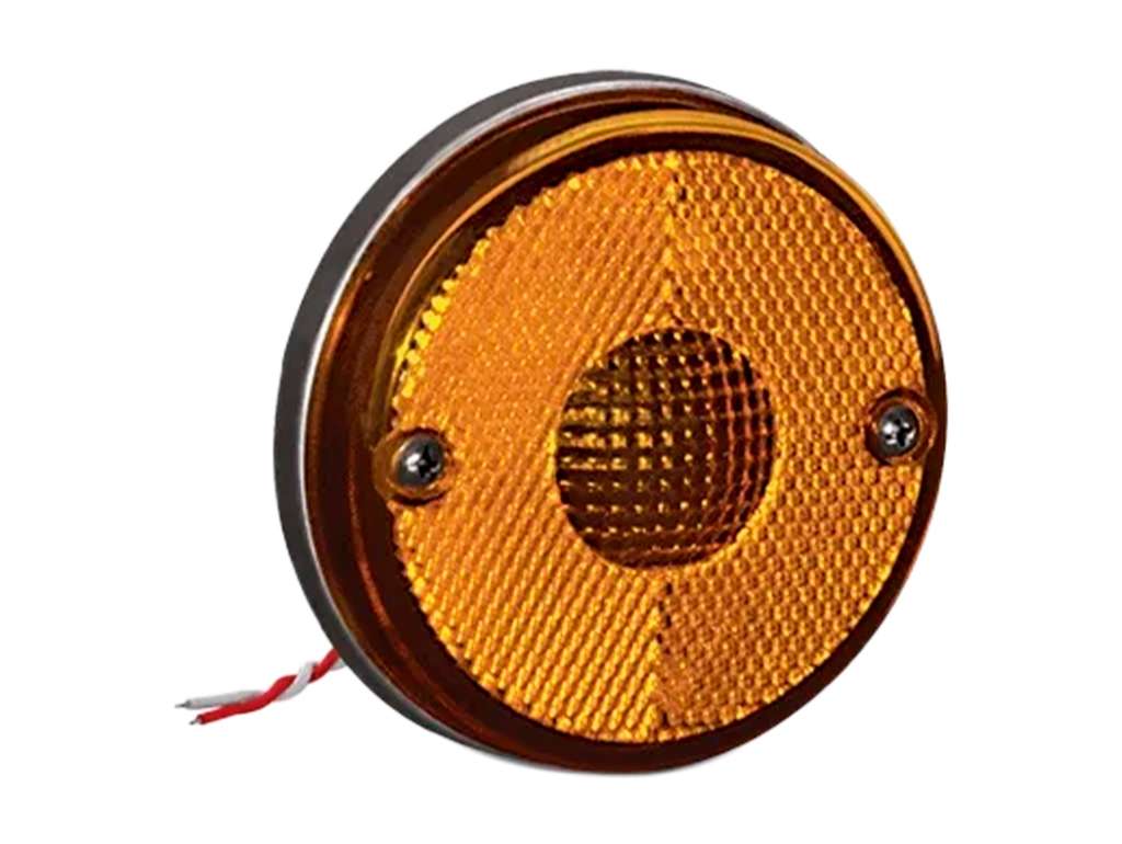 Faro lateral universal ámbar LED 12V/24V con cable