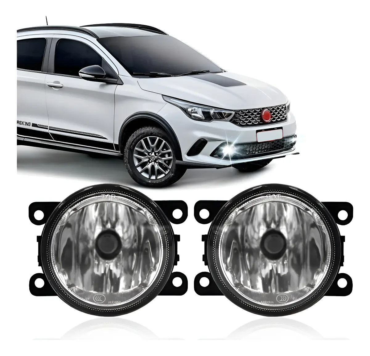 Par Faro Auxiliar Antiniebla milha Fiat Argo 2017 al 2022
