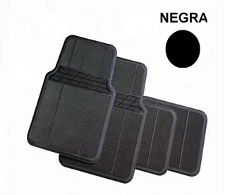 Juego de alfombras de goma negras