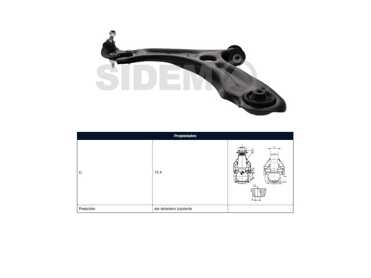 Parilla De Suspension Delantera Volks Vento 11-25 Izq