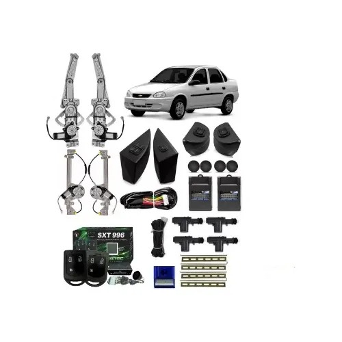 Kit de vidrios eléctricos con cierre centralizado y alarma