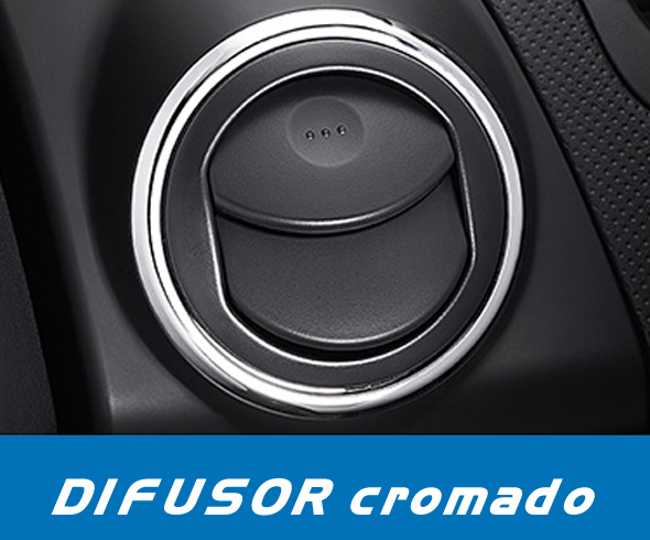 DIFUSOR AIRE VENTILACION CROMADO