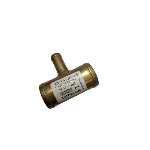 Conector metálico de 3 vías