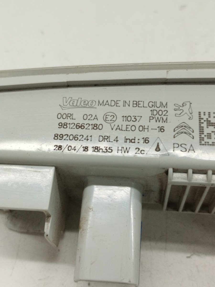Luz Diurna Derecha Citroën C-elysée 2012-Actualidad Exclusive 9812662180