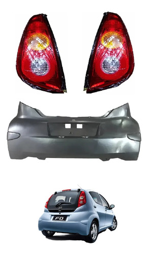 Kit Paragolpe Trasero Y Faros Traseros Byd F0