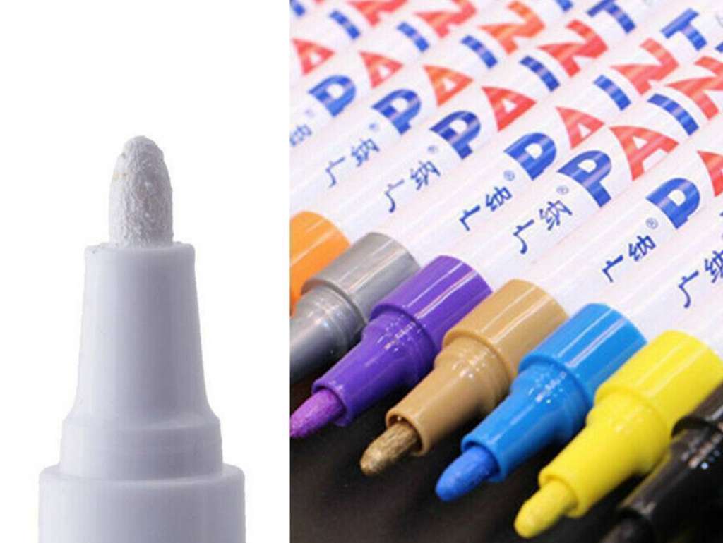 Marcador permanente para neumáticos blanco
