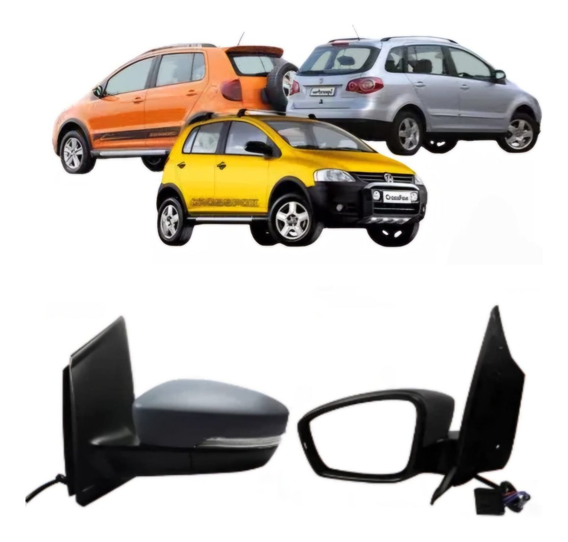 Espejo Volkswagen Cross Fox Izq. Eléctrico 2010 2015
