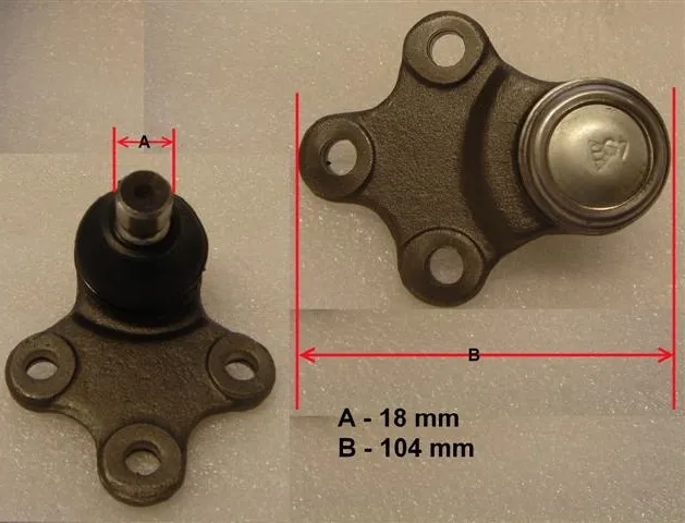 ROTULA INF CITROEN PEUGEOT (CORTA-18mm) AYD