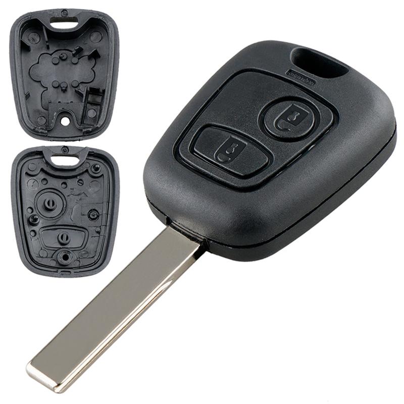 CARCAZA LLAVE CONTACTO PEUGEOT 307 VIEJO PARTNER M59 2 BOTONES PARA ESPADA NUEVA TIPO MAPA [AKONEN KEYS]