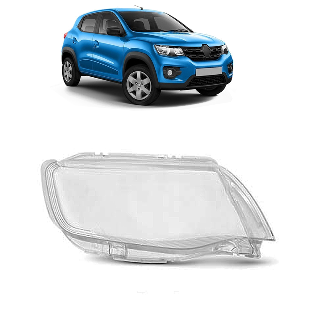 Acrilico Policarbonato De Semioptica Derecho Renault KWID 2017 2021