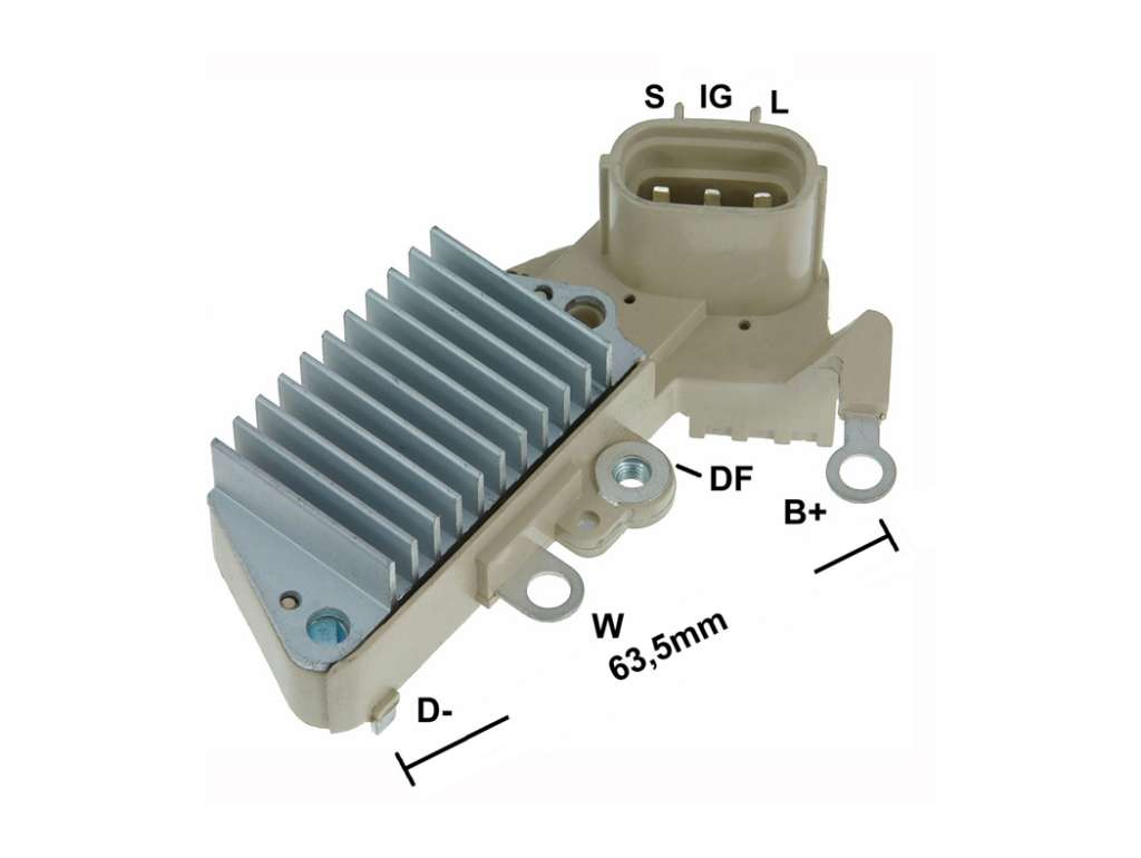 REGULADOR ALTERNADOR N-DENSO TO HILUX 12V.