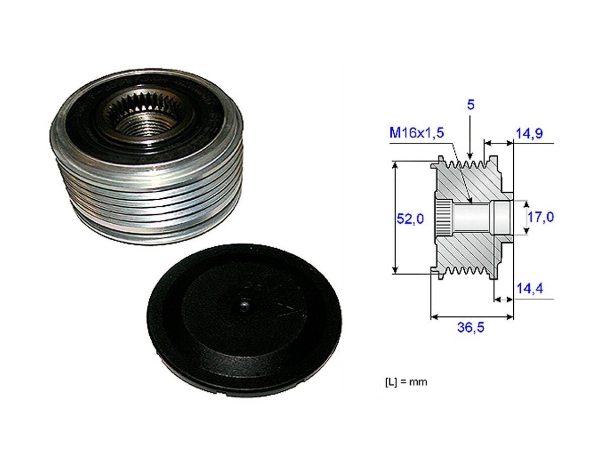 Polea Alternador Marcha Libre Mercedes Benz A 160 (W169)/A 150 (W169)/B 180 (W245)/B 200 (W245) 03-13