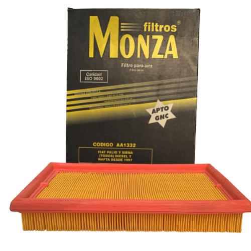 FILTRO AIRE FIAT PALIO SIENA NAFTA 96...2017 Y 1.7D MONZA 250X195X37MM =CA5627