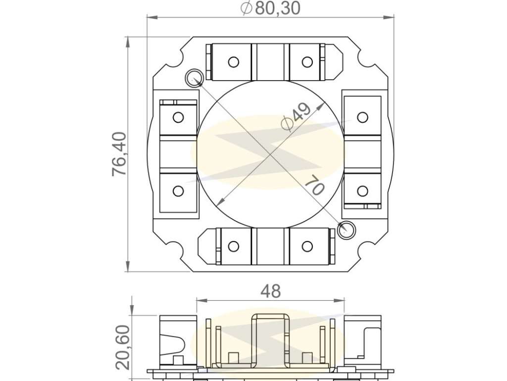 PORTACARBON ARRANQUE ISKRA MB AUDI/MI/VW/J-DEERE