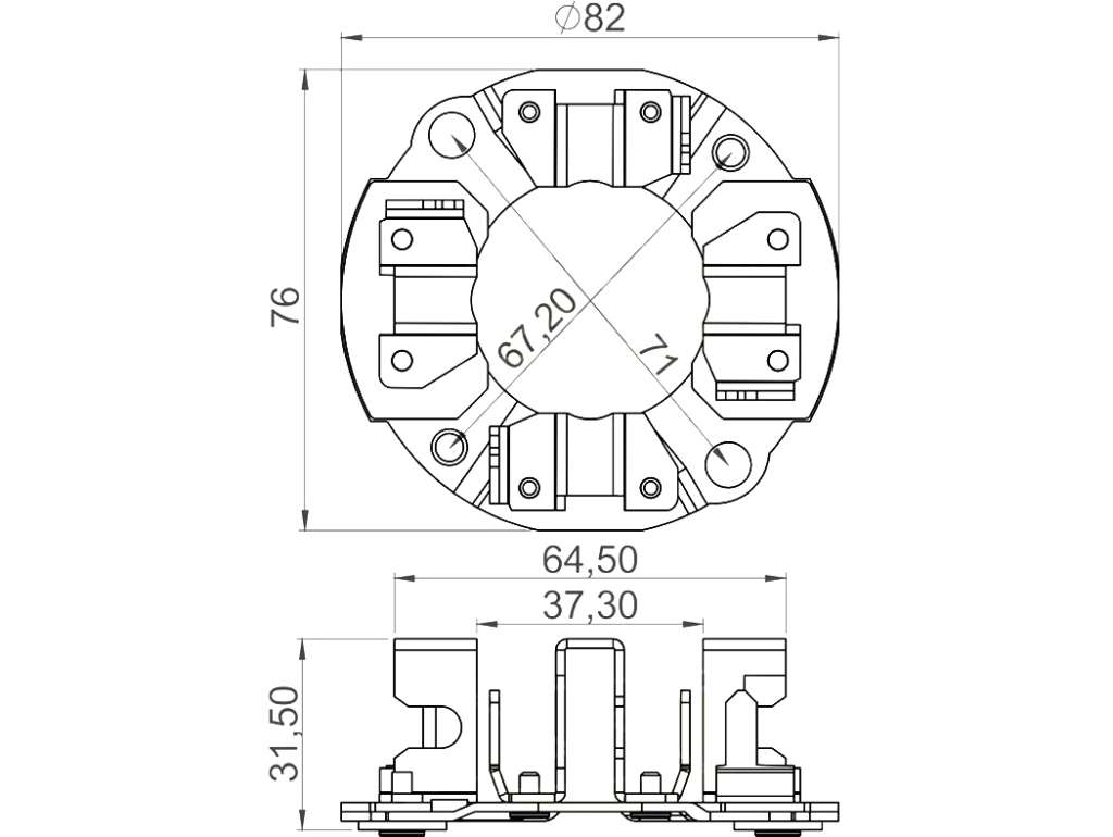 PORTACARBON ARRANQUE N-DENSO TO /IS/CATERPILLAR/CUMMIN