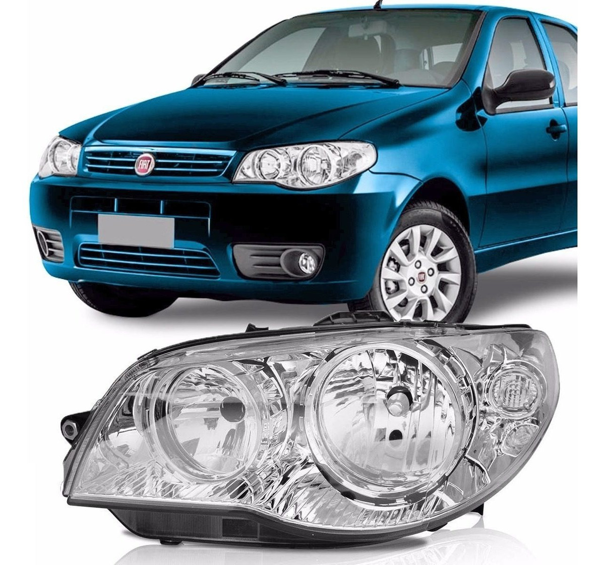 Semioptica Izquierda Fiat Siena 2004 / 2008 ELX Fase 2  Siena 2009/ Fire ( taxi )