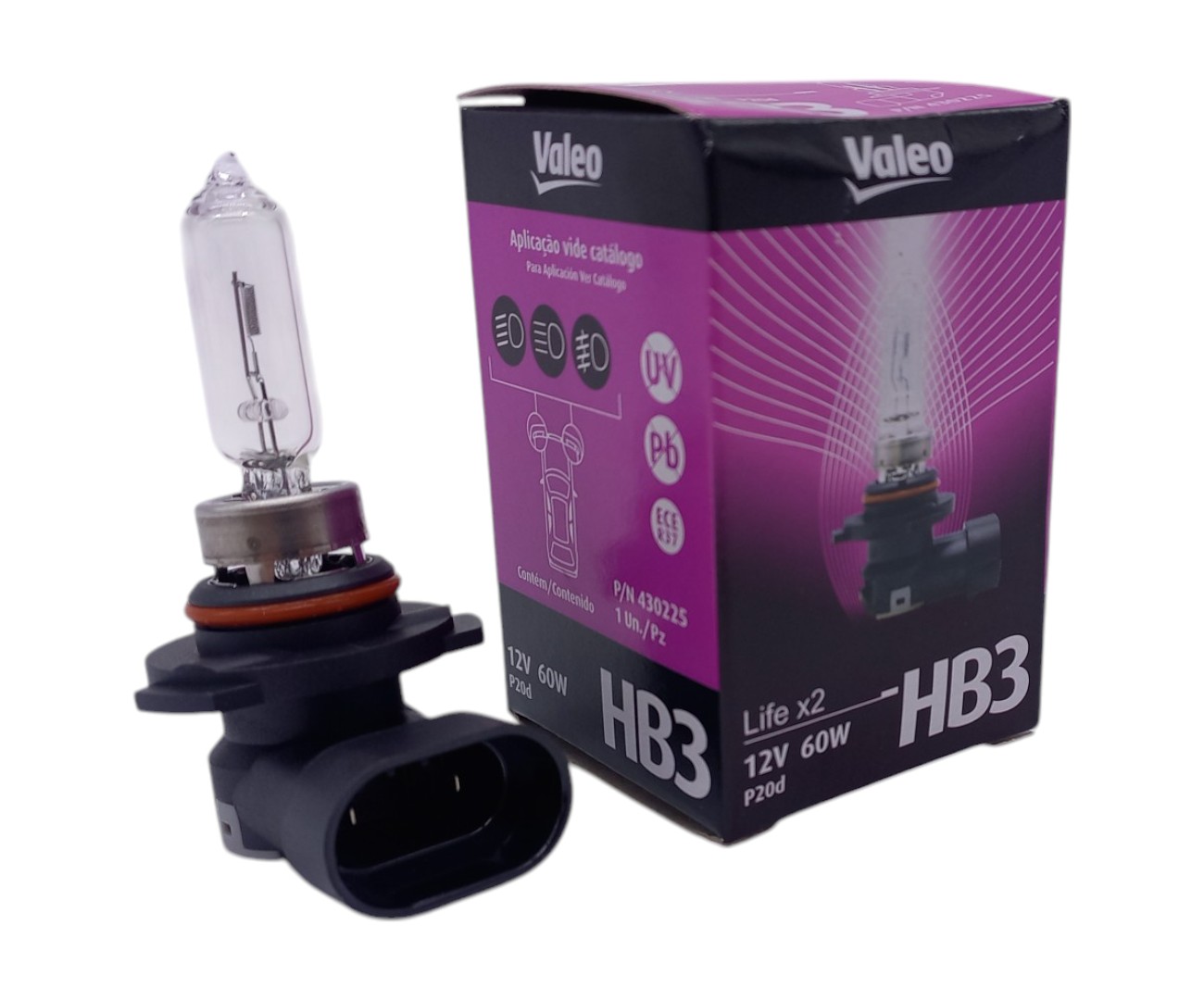 LAMPARA HB3 12V 55W LIFE X2