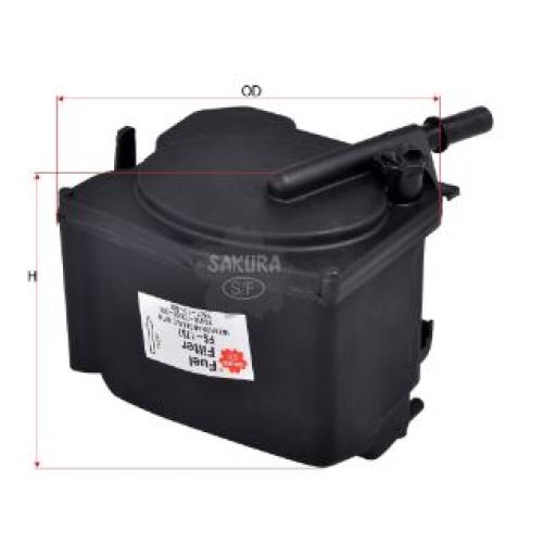 FILTRO GAS OIL PEUGEOT CITROEN 206 306 307 1.6 HDI SAKURA PLASTICO 190167-190178-190181