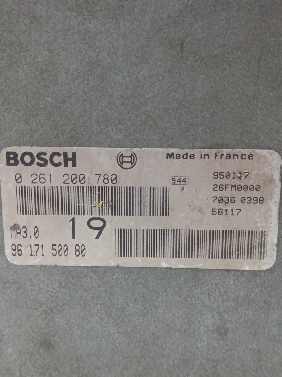 Centralita Motor Uce Peugeot 106 (S1) 1991-1996 Cocktail 1.1L 44kW 0261200780